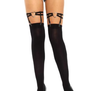 Dual Strap Garter Suspender with Heart