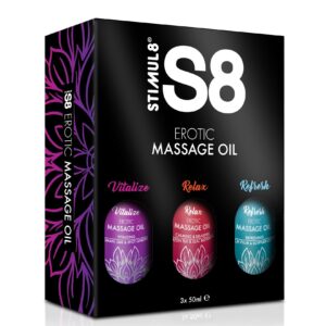 S8 Massage Oil Box 3x 50 ml